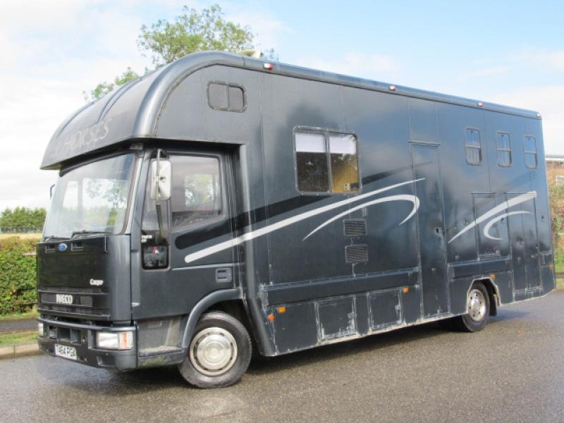 22-370-Iveco Eurocargo 75E15 7.5 Ton Coach built by Moorhouse coach builders. Stalled for 3. Smart living, sleeping for 4. Toilet and shower.