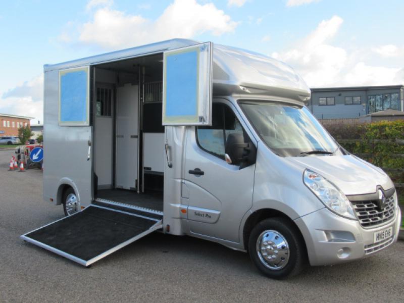 22-410-2015 Renault Master 3.5 Ton Coach built by Select coach builders. Stalled for 2 rear facing. Long stall Model. Brand new build.