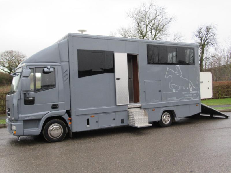 22-446-2013 Model 62 Iveco Eurocargo 75E16 Automatic 7.5 Ton. Professional conversion by Elite coach works. Recent build. Stalled for 3 with smart spacious living. Toilet and shower. Full tilt cab.. LIKE NEW!