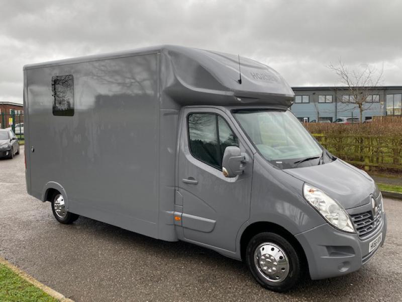 23-455-2016 Renault Master 3.5 Ton Coach built by Chaighley. Long stall model. New Build. Stalled for 2 rear facing. Smart changing area at rear. Finished off in Audi Nardo Grey.. STUNNING