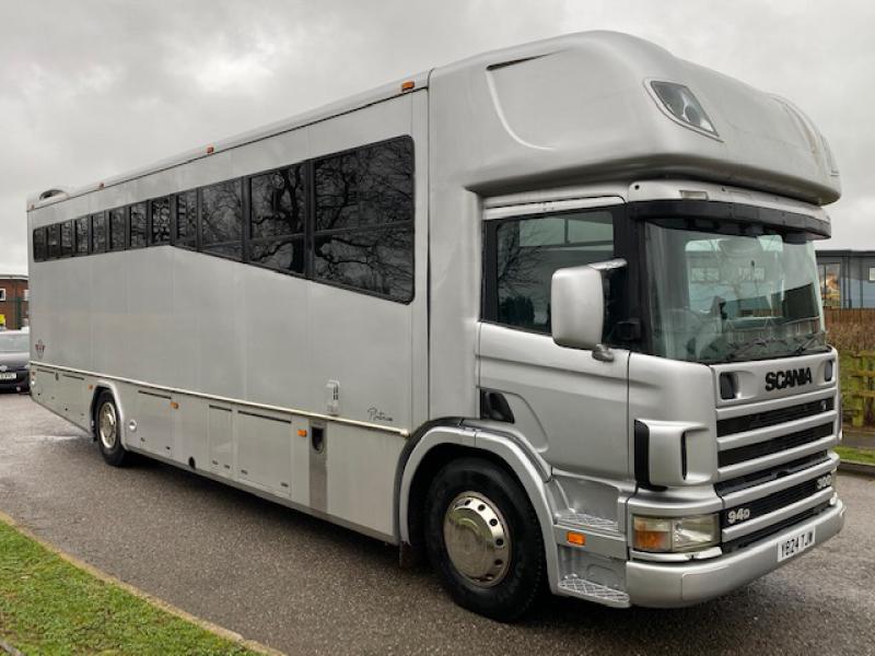 23-458-Beautiful Scania P 300 17,000 kg  Coach built by Empire Coach builders. Platinum Model. Stalled for 6. Smart luxurious living, sleeping for 4. Large bathroom with toilet and shower. Full tilt cab. Stunning truck!