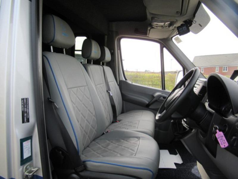 23-487-2014 Mercedes Benz Sprinter crew cab 4.6 Ton Coach built by Ascot coach builders. Weekender model. Stalled for 2 rear facing. Smart living at the rear.. Pristine condition throughout