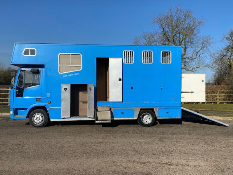 23-488-**NEW PRICE**  2002 Model 51 Iveco Eurocargo 75E15 7.5 Ton Coach built by Pride horseboxes. Stalled for 3. Smart day living area.. Large external tack locker which does not intrude into the horse area.. Full tilt cab