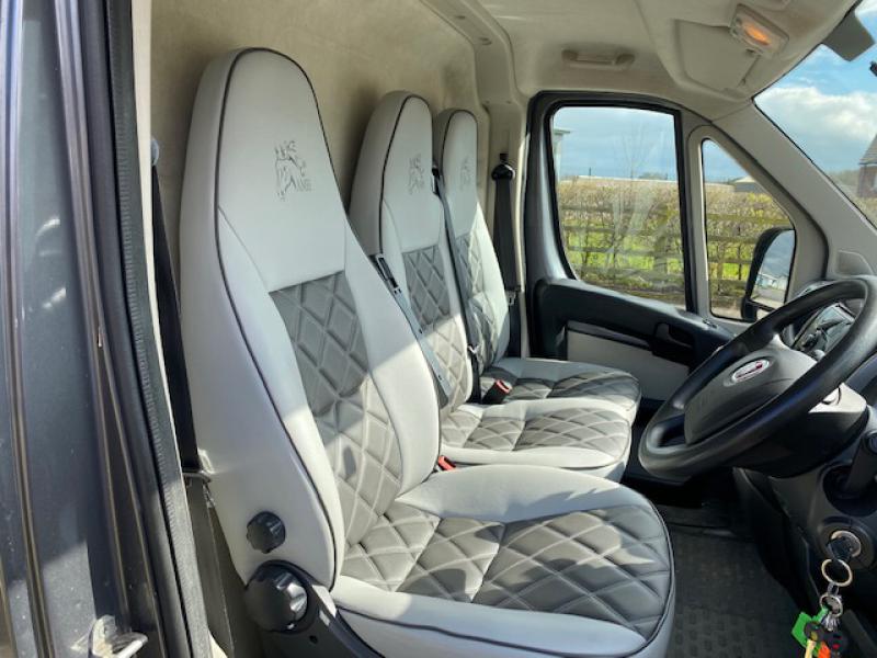 23-524-Beautiful 2014 Model  Fiat Ducato 3.5 Ton Coach built by Andrew Maudsley horseboxes. Weekender  Model. Stalled for 2 rear facing.. Smart compact living at the rear. Horsebox from new. Only 73,880 Miles ..