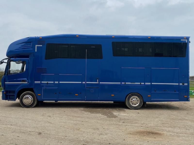23-537-Brand New Build by Olympic Coach builders, mounted on a 15 Ton 2015 Mercedes Benz Atego chassis. Stalled for 4. Smart luxurious living with large slide out. Sleeping for 6. Huge specification. Stunning truck