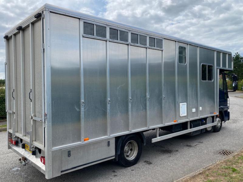 23-600-2013 Model 62 Iveco Eurocargo 75E18 Automatic 7.5 Ton Coach built by Tristar Coach builders. Stalled for 4. Smart living with sleeping for 4. Fitted toilet. Full tilt cab. External tack locker which does not intrude into the horse area.. Excellent condition throughout