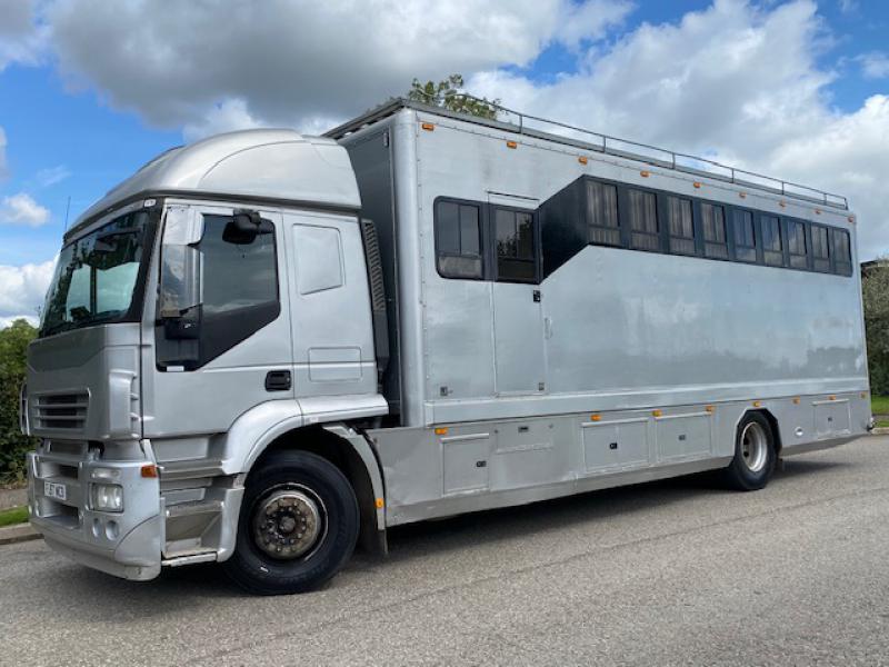 23-626-2008 57 Model Iveco Stralis Automatic Sleeper cab 18,000 kg. Professional conversion by Empire Coach builders. Stalled for 8. Smart changing area. Rear air suspension