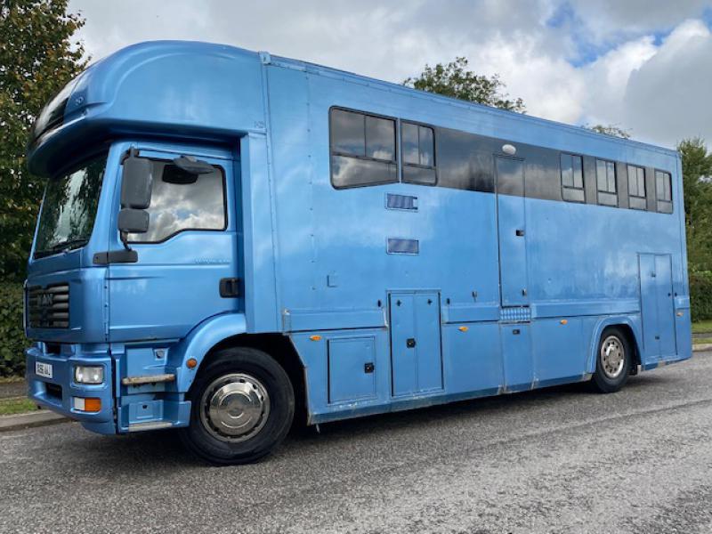 23-655-2007 Model 56 MAN TGL Automatic 18 Ton Coach built by JC Coach builders. Stalled for 4 with smart luxury living. Sleeping for 4. Large bathroom.. Low mileage..