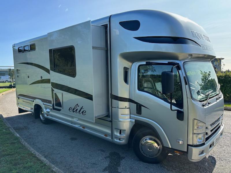 23-667-2019 Euro 6 Isuzu N75190 Automatic 7.5 Ton Equi-trek Endeavour elite with electric slide out. Stalled for 3. Smart luxury living, toilet and shower. Sleeping for 4. Horsebox from new. Only 29,160 Miles from new!