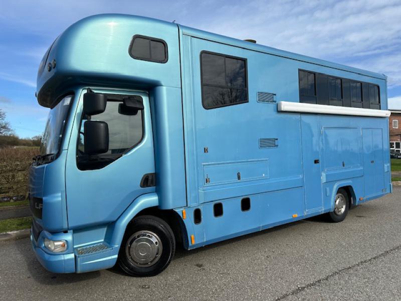 24-770-2009  DAF LF 7.5 Ton Coach built by LM Coach works. Stalled for 3. Luxury living . Sleeping for 4. Large bathroom. Underfloor storage. Huge specification .. Only 47,922 Miles