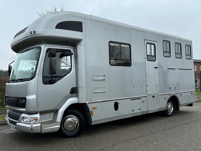 24-786-2004 Model DAF LF 150 7.5 Ton Coach built by Whittaker coach builders. Whittaker Impact Model.  Stalled for 3. Full luxurious living, Sleeping for 4.. Toilet and shower.